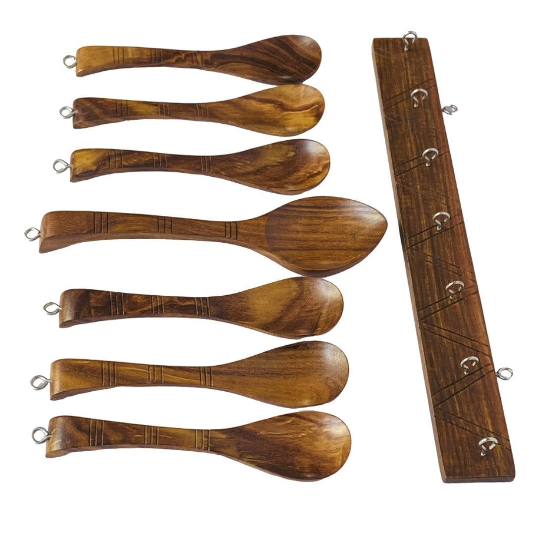 Premium wooden spoon set – elegant and durable cutlery for dining and serving.