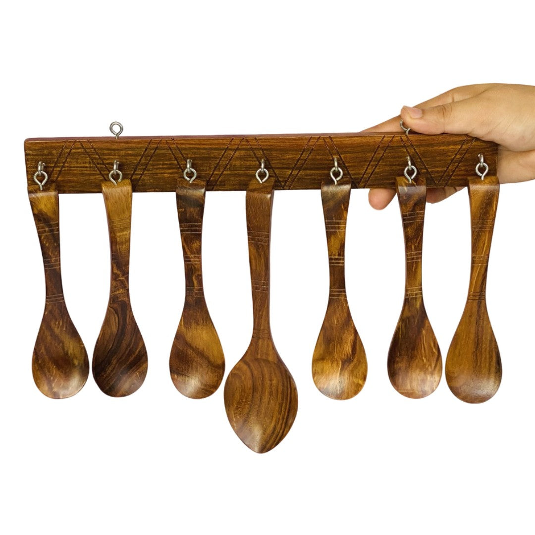 Premium wooden spoon set – elegant and durable cutlery for dining and serving.