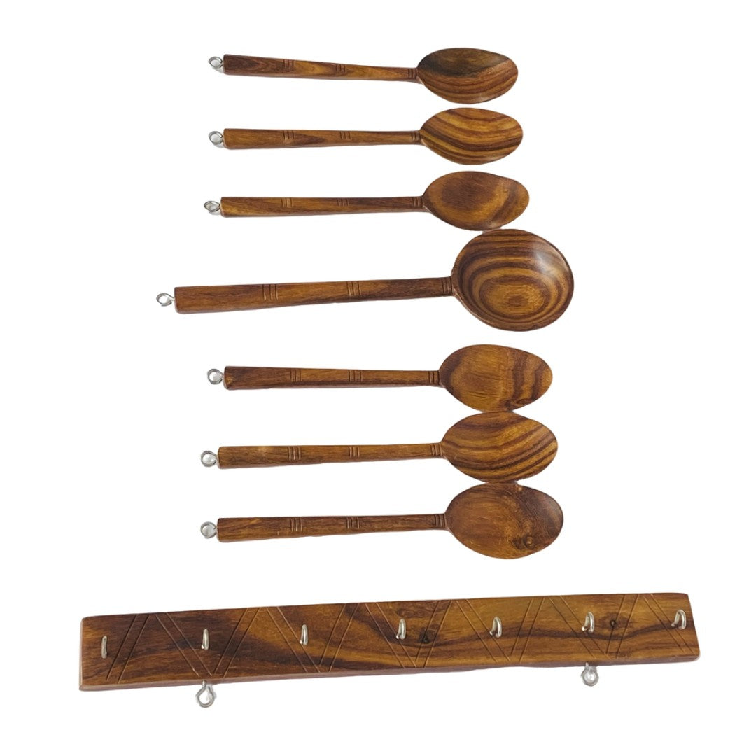 Premium wooden spoon set – elegant and durable cutlery for dining and serving.