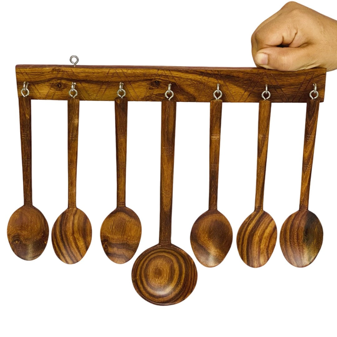Premium wooden spoon set – elegant and durable cutlery for dining and serving.
