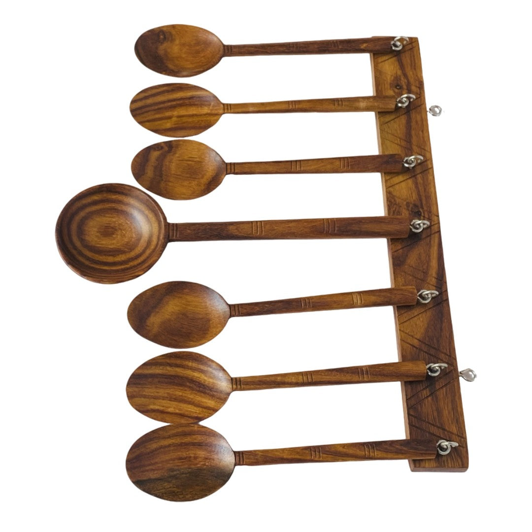 Premium wooden spoon set – elegant and durable cutlery for dining and serving.