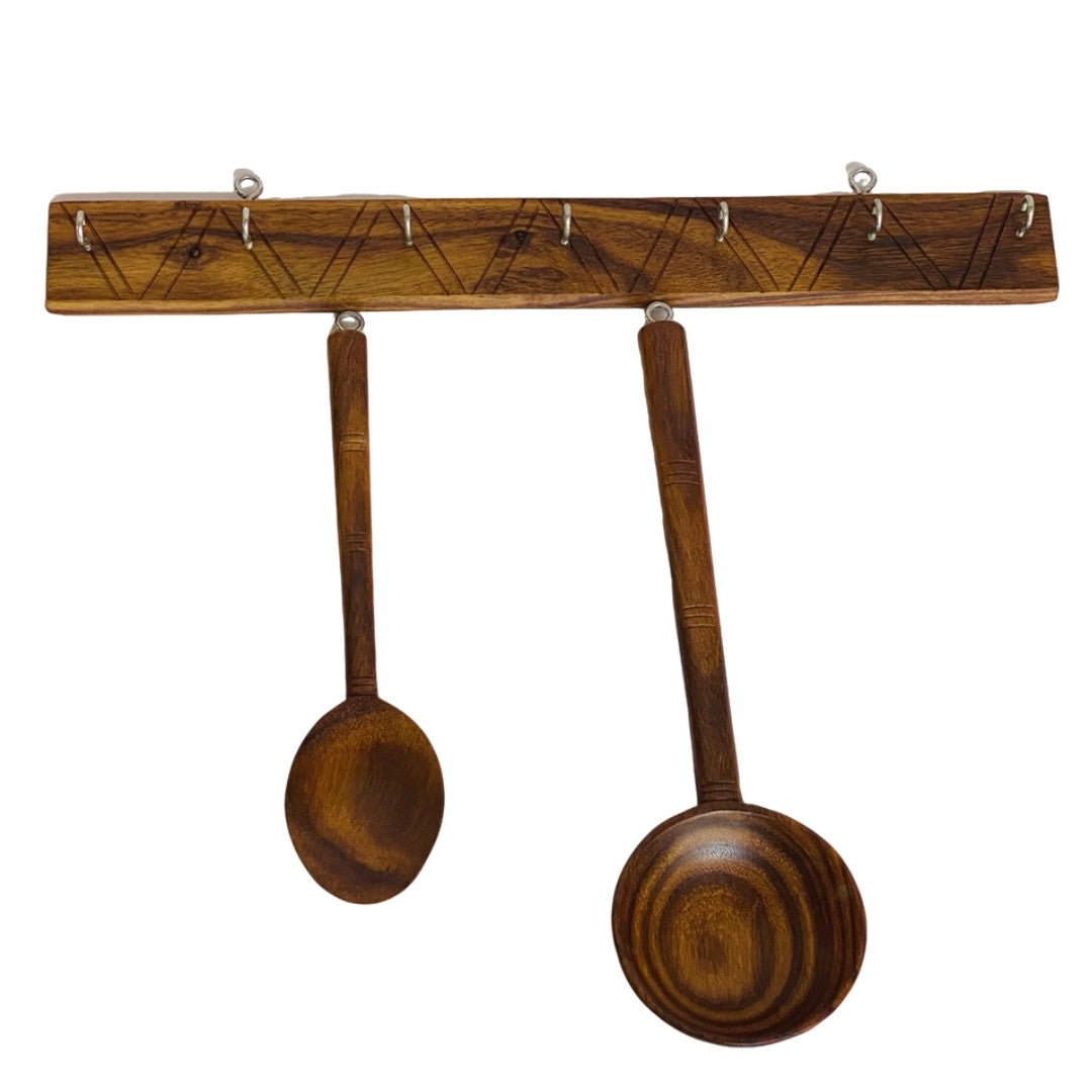 "Premium wooden spoon set – elegant and durable cutlery for dining and serving"