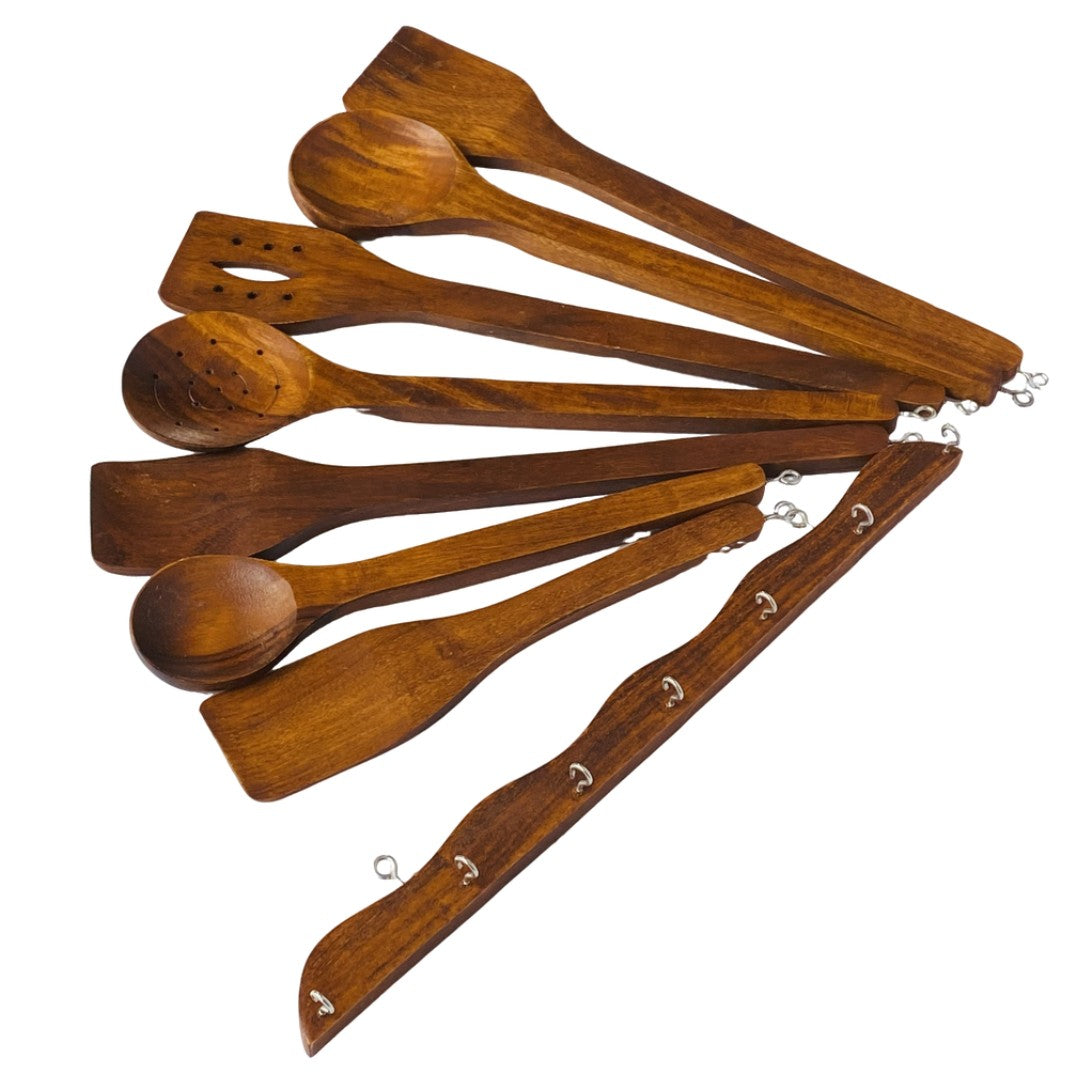 Premium wooden spoon set – elegant and durable cutlery for dining and serving.
