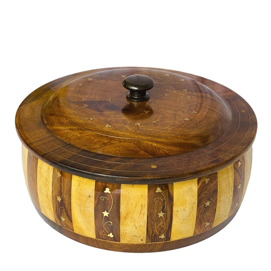Premium brass contrast hotpot – elegant insulated server with stylish design.
