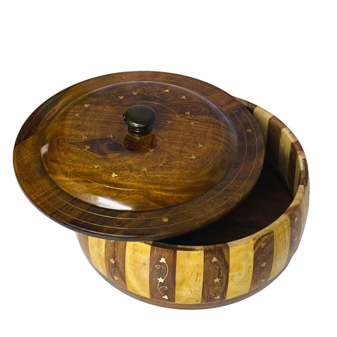 Premium brass contrast hotpot – elegant insulated server with stylish design.