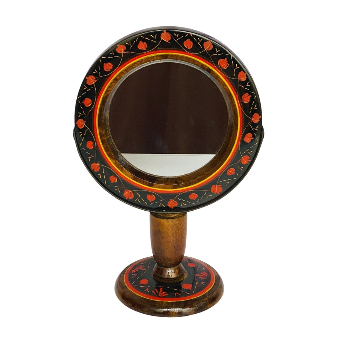 Elegant wooden table mirror – handcrafted decorative mirror for home decor.