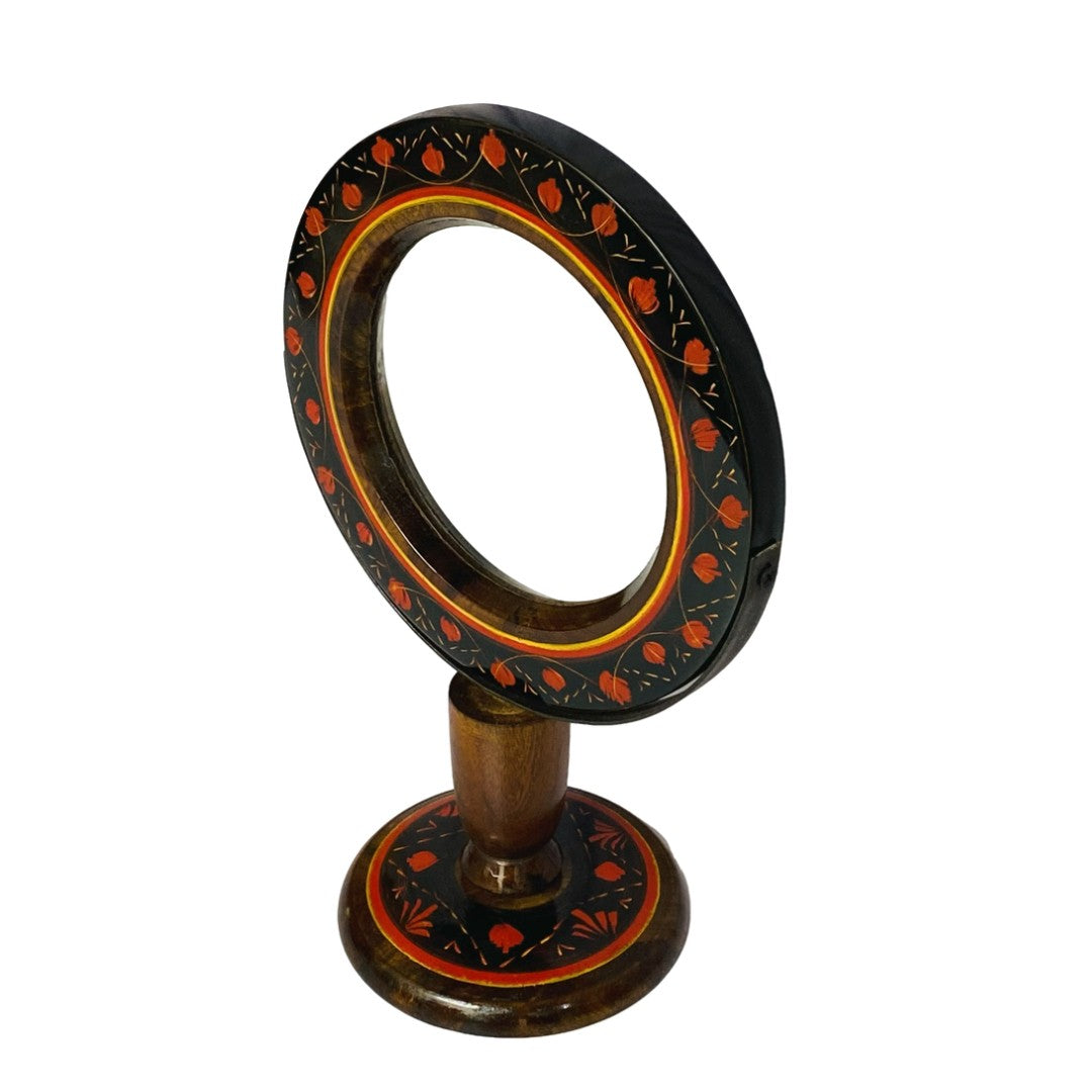 Elegant wooden table mirror – handcrafted decorative mirror for home decor.