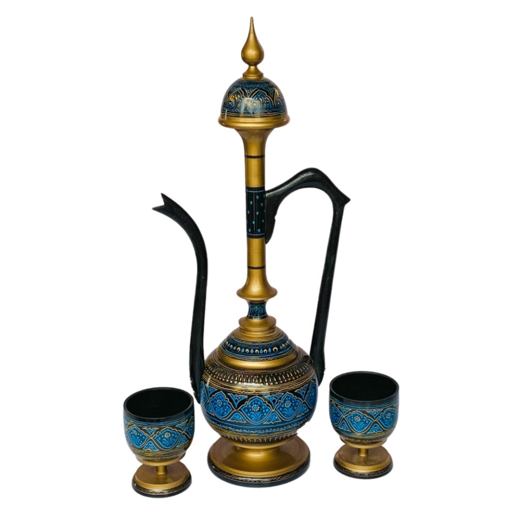 Handcrafted Naqshi wooden table with Umre Khayam design – elegant traditional furniture.