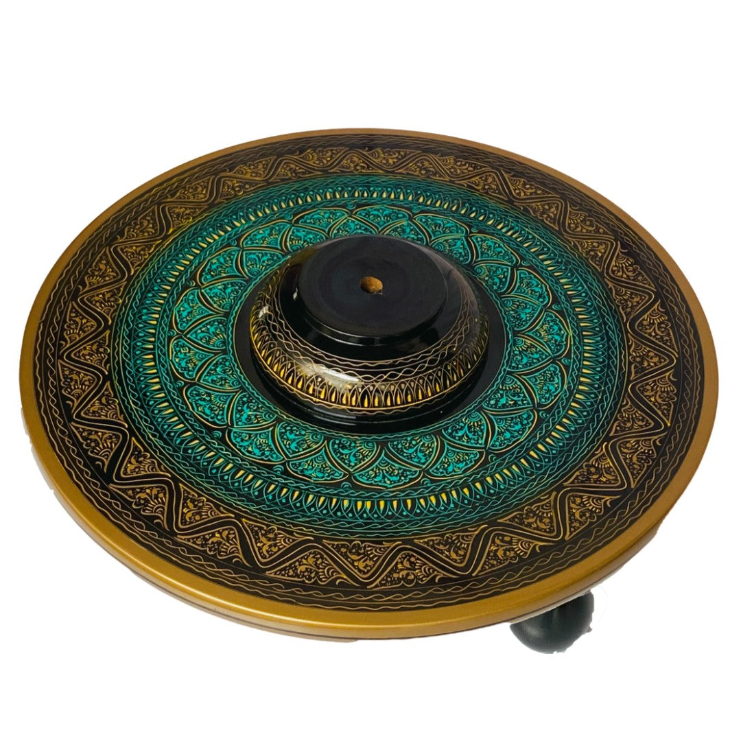 Handcrafted Naqshi wooden table with Umre Khayam design – elegant traditional furniture.