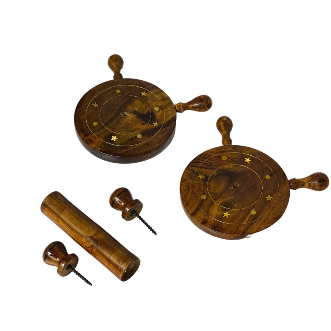 Wooden tissue roll holder – elegant handcrafted design for home and office use.