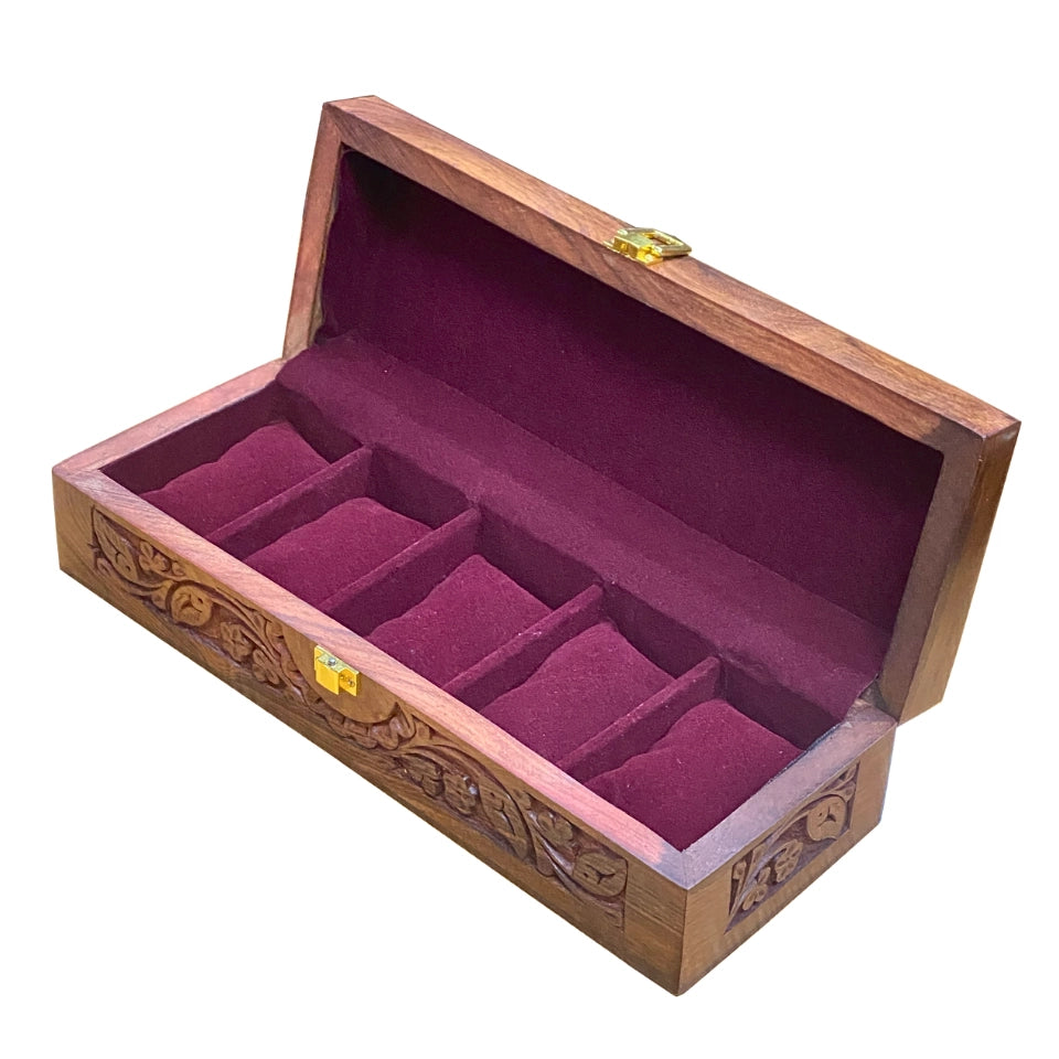Box For 5 Watches(Wood Craving)